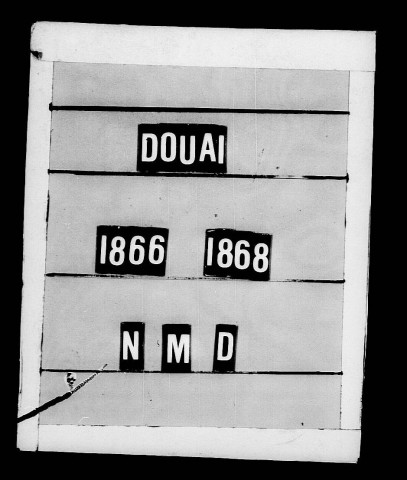 DOUAI / N,M,D, Ta (sauf NM 1868) [1866-1868]