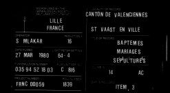 VALENCIENNES (ST VAAST EN VILLE) / BMS [1737-1741]