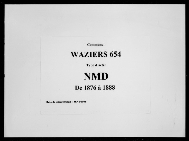 WAZIERS / NMD [1876-1888]