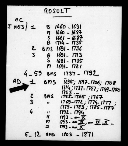 ROSULT / BMS [1695-1714]