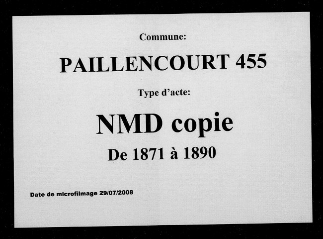 PAILLENCOURT / NMD (copie) [1871-1890]