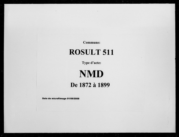 ROSULT / NMD [1872-1899]