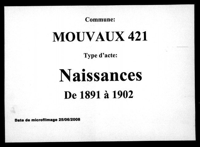 MOUVAUX / N [1891-1902]