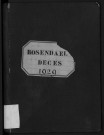 ROSENDAEL / D [1929 - 1929]