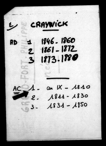 CRAYWICK / NMD [1800-1850]