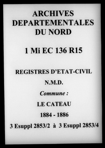 LE CATEAU-CAMBRESIS / NMD, Ta [1884-1886]