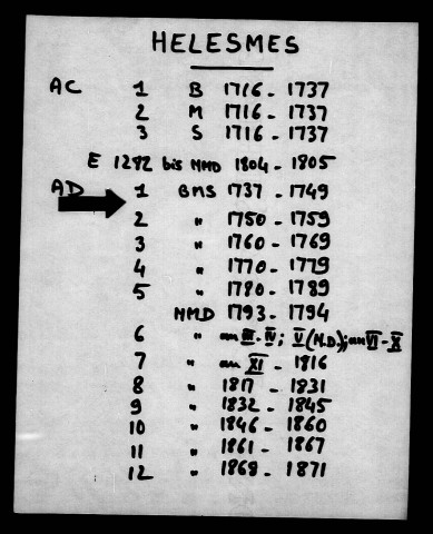 HELESMES / BMS [1737-1769]