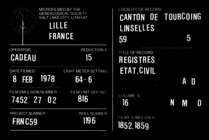 LINSELLES / NMD [1852-1859]