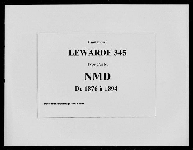 LEWARDE / NMD [1876-1894]