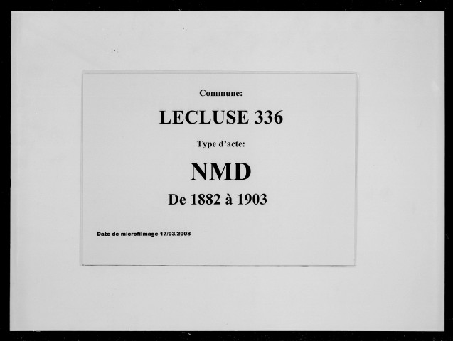 LECLUSE / NMD [1882-1903]