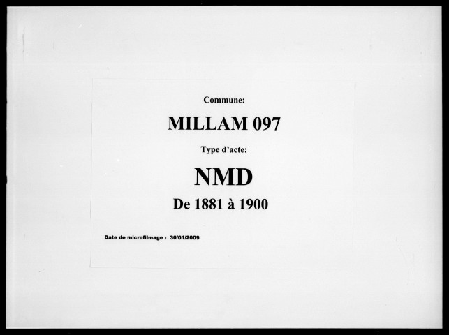 MILLAM / NMD [1881-1900]