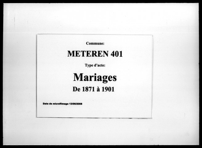 METEREN / M [1871-1901]