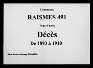 RAISMES / D [1893-1910]