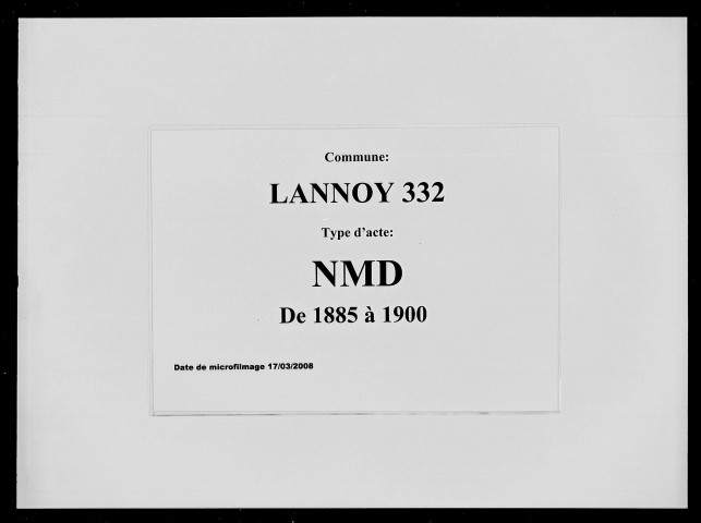 LANNOY / NMD [1885-1900]