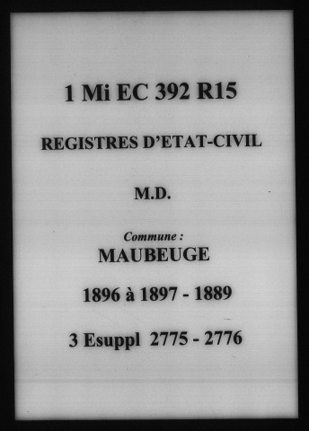 MAUBEUGE / M (1896-1897), D (1889) [1889-1897]