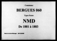 BERGUES / NMD [1881-1883]