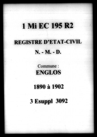 ENGLOS / NMD [1890-1902]
