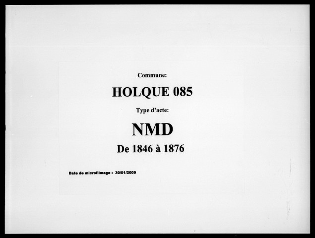 HOLQUE / NMD [1846-1876]