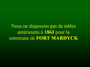 FORT-MARDYCK / 1813-1822