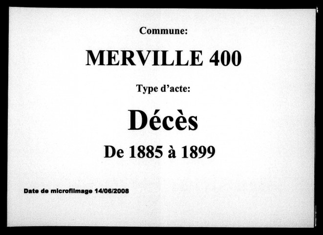 MERVILLE / D [1885-1899]