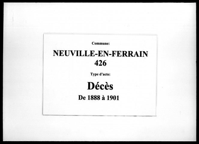 NEUVILLE-EN-FERRAIN / D [1888-1901]