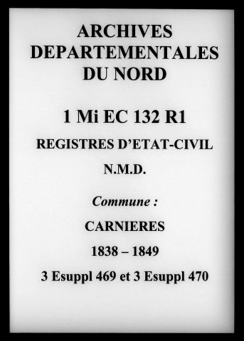 CARNIERES / NMD, Ta [1838-1849]