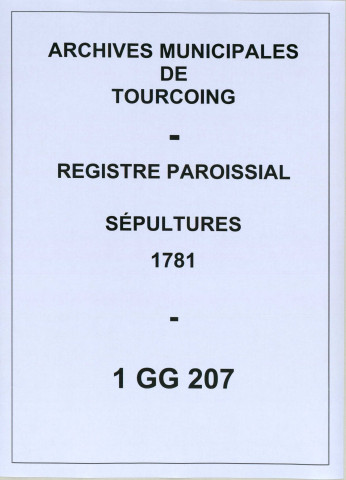 TOURCOING / S [1781 - 1781]