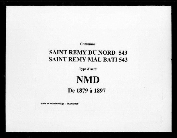 SAINT-REMY-MAL-BATI / NMD [1879-1897]