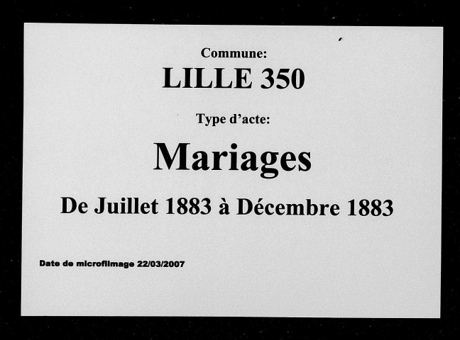 LILLE / M (07/1883 - 12/1883) [1883]