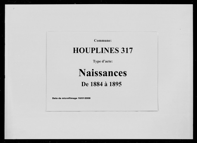 HOUPLINES / N [1884-1895]