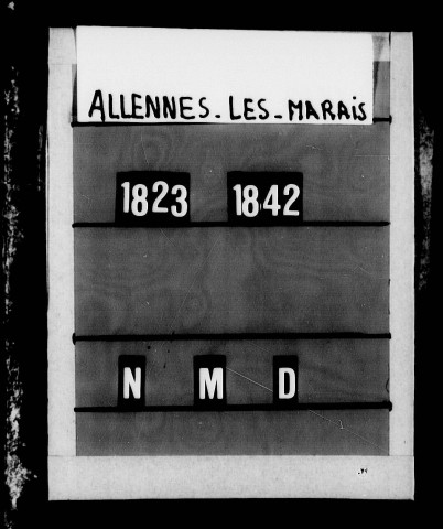 ALLENNES-LES-MARAIS / NMD [1823-1871]