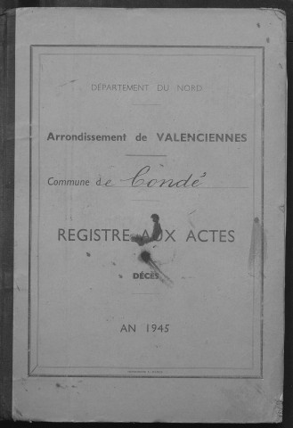 CONDE-SUR-L'ESCAUT / D [1945 - 1945]