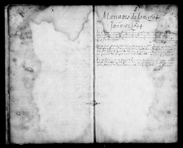 CAMBRAI (ST MARTIN) / BMS (égl. Métropolitaine) [1694-1702]