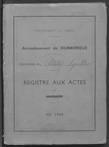 PETITE-SYNTHE / M [1943 - 1943]