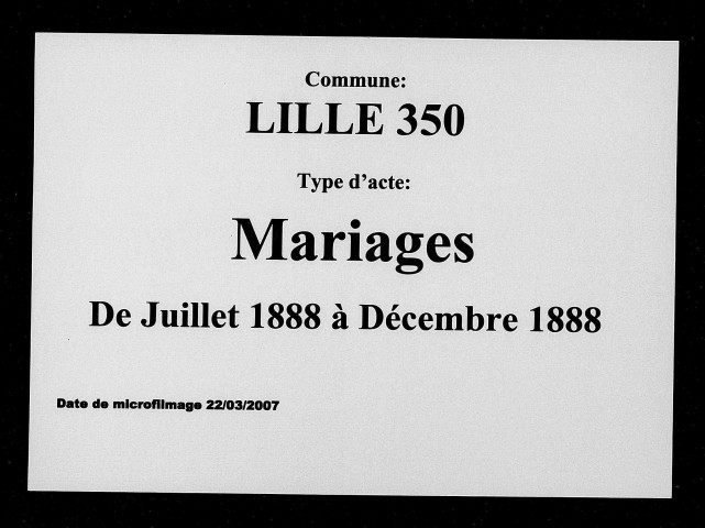 LILLE / M (07/1888 - 12/1888) [1888]