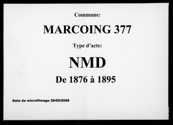 MARCOING / NMD [1876-1895]