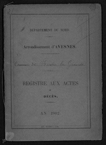 FERRIERE-LA-GRANDE / D [1902 - 1902]