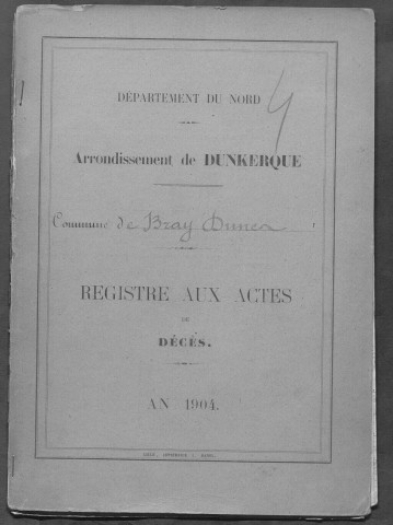 BRAY-DUNES / D [1904 - 1904]