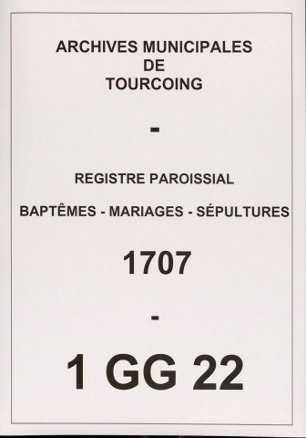 TOURCOING / B [1707 - 1707]