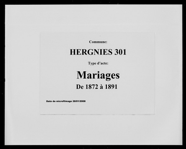 HERGNIES / M [1872-1891]