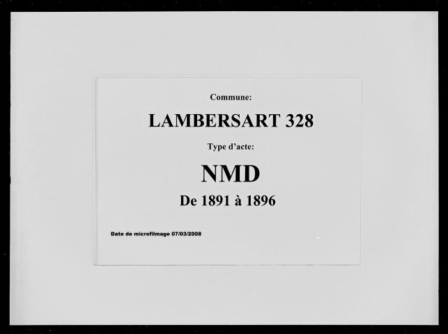 LAMBERSART / NMD [1891-1896]
