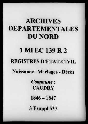 CAUDRY / NMD, Ta [1846-1851]