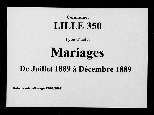 LILLE / M (07/1889 - 12/1889) [1889]