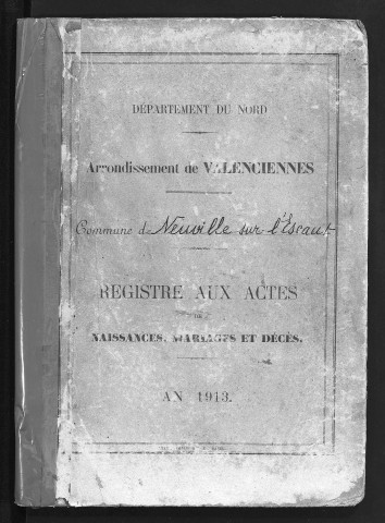 NEUVILLE-SUR-ESCAUT / NMD [1913 - 1913]