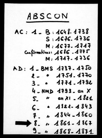 ABSCON / NMD [1861-1871]