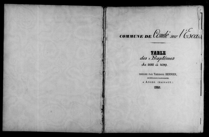 CONDE-SUR-L'ESCAUT / TaB [1582-1699]