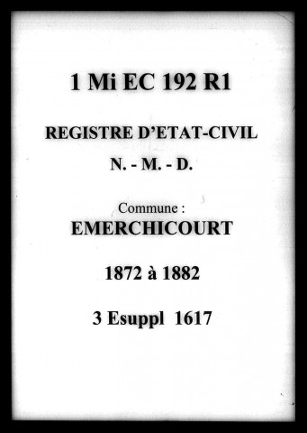 EMERCHICOURT / NMD [1872-1882]
