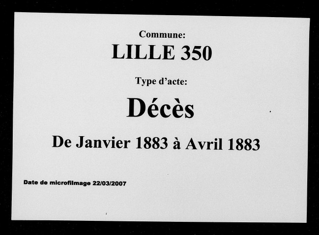LILLE / D (01/1883 - 04/1883) [1883]