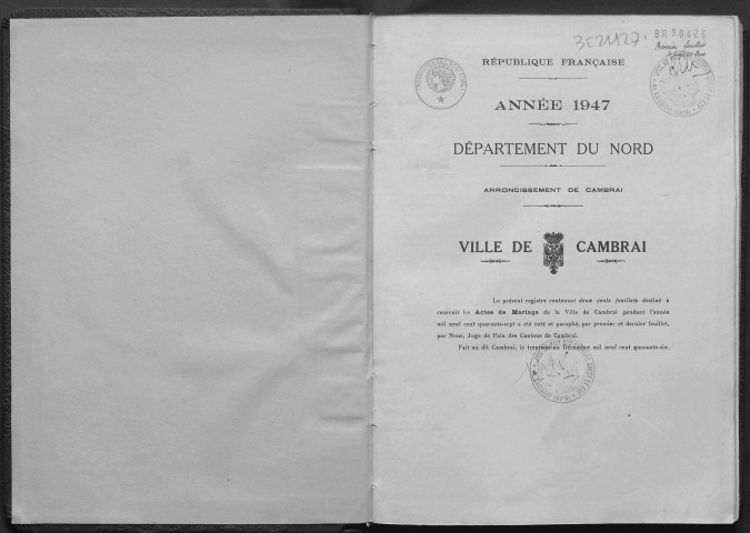 CAMBRAI / M [1947 - 1947]