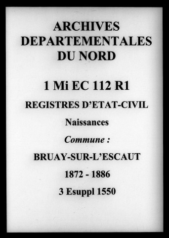 BRUAY-SUR-L'ESCAUT / N [1872-1886]